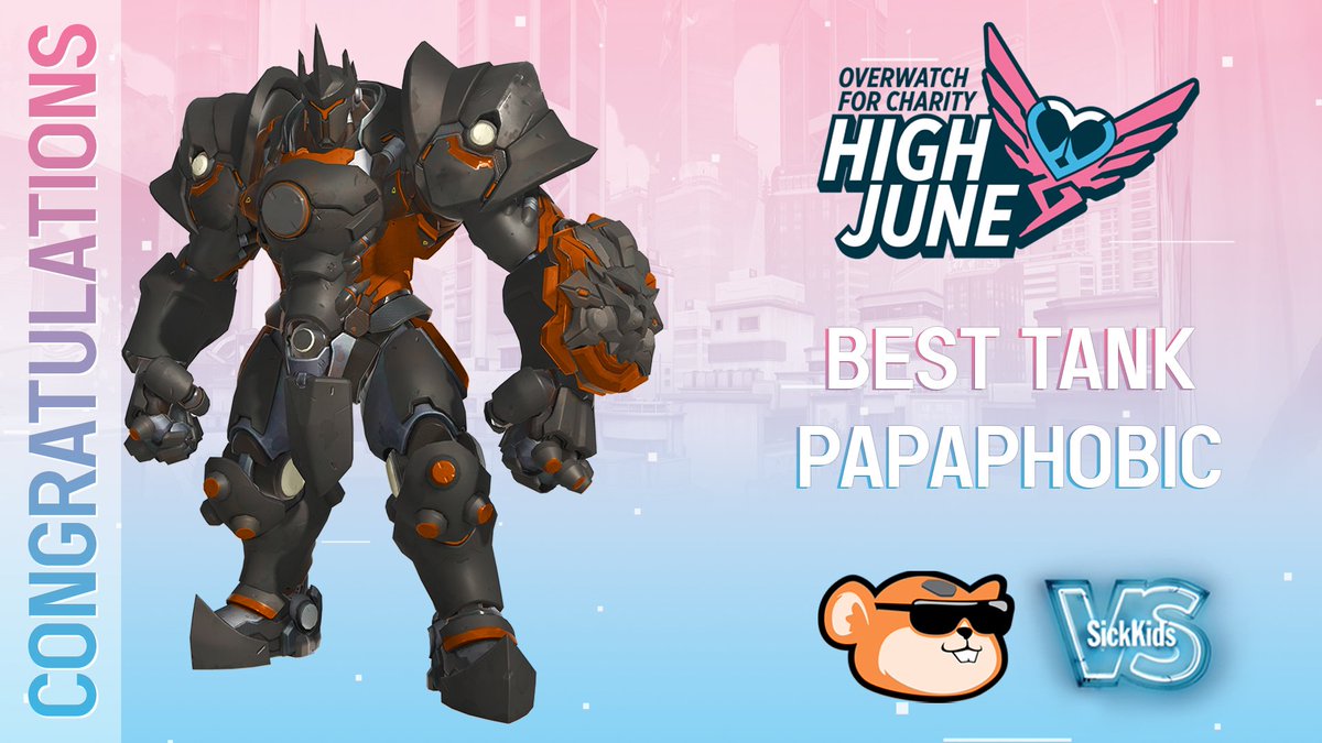 OW4Charity's tweet photo. TOURNEY AWARDS THREAD!!

Congrats to Papaphobic for winning the best tank award!! https://t.co/9QM5c5ka7o