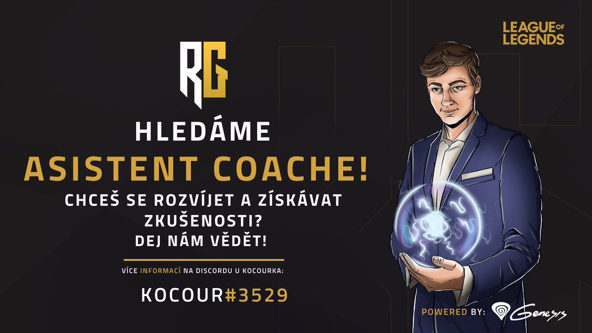 Hledáme k sobě do týmu Asistent coache! Chceš se prosadit a nevíš kde začít? Rádi ti pomůžeme a nasměrujeme tě na tu správnou cestu🔥

Pokud máš o pozici zájem napiš - Head coachovi Kocourkovi na Discord!