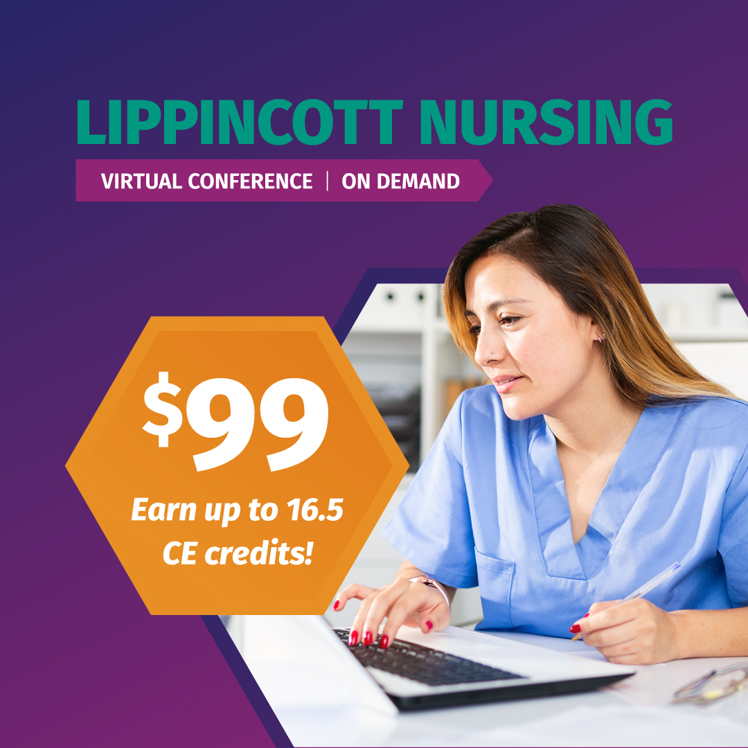NsgCriticalCare's tweet photo. With the #Lippincott Nursing Virtual Event, you can either livestream or watch the sessions afterwards. Registrants will get access to all sessions for up to 90 days after the event. Register 5 or more nurses for a discounted rate of $79! #NurseTwitter 

https://t.co/Ey0Ihf40Md https://t.co/7LkTogDeRO