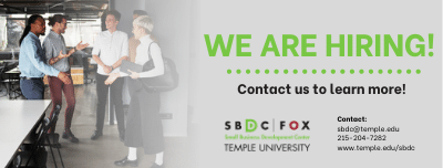 TU_SBDC's tweet photo. We are looking for a Marketing & Communications Specialist and Bi-Lingual Consultant. To learn more and apply, visit: #jobsearch #hiringnow #TempleSBDC #PASBDC
Marketing & Communications Specialist: https://t.co/DwYs7JbanH
Bi-Lingual Marketing Consultant:
https://t.co/dW0jhpOiRz https://t.co/K127wMymJ8