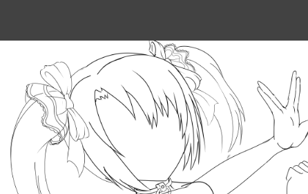 依頼絵途中 やっとサイネリア感が出せた なお顔 