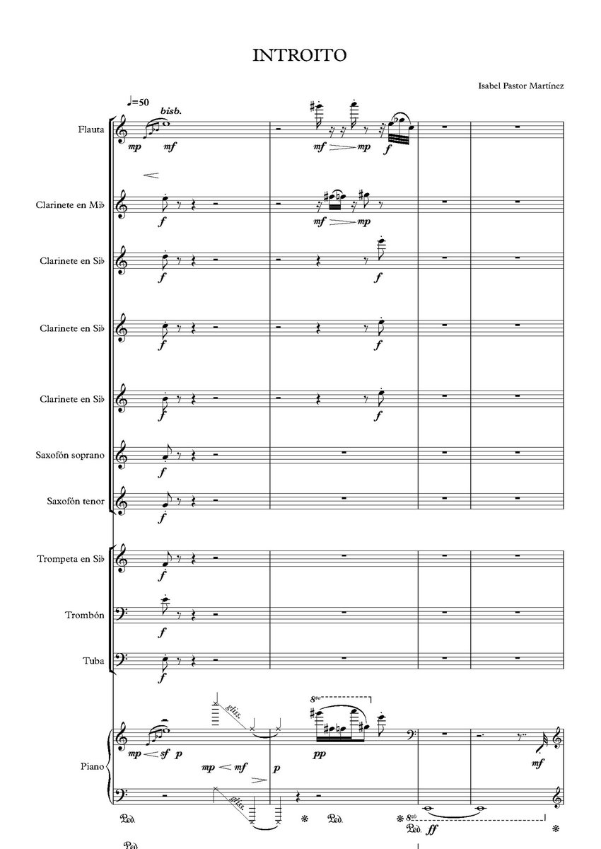 human_changes's tweet photo. MISSA JOSQUIN. "INTROITO" obra compuesta por la alumna de composición del CSMCLM Isabel Pastor Martínez.
#csmclm #csmclmpower #josquindesprez #auladecomposiciondelcsmclm https://t.co/wUm7HX3v4Z