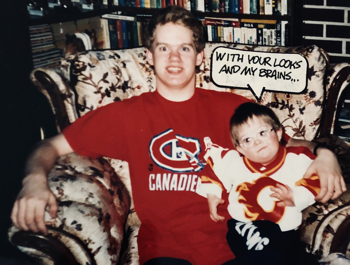 AdamJRCooke's tweet photo. #WaybackWednesday
Taken a few weeks after the Flames carried their first (and only) Stanley Cup around the Montreal Forum, this picture features 16-year-old me and my cousin Jamie Boulet, who was on the verge of turning three at this point of 1989.
#GoHabsGo #HabsFanForLife https://t.co/ZRaj2Kb8WH