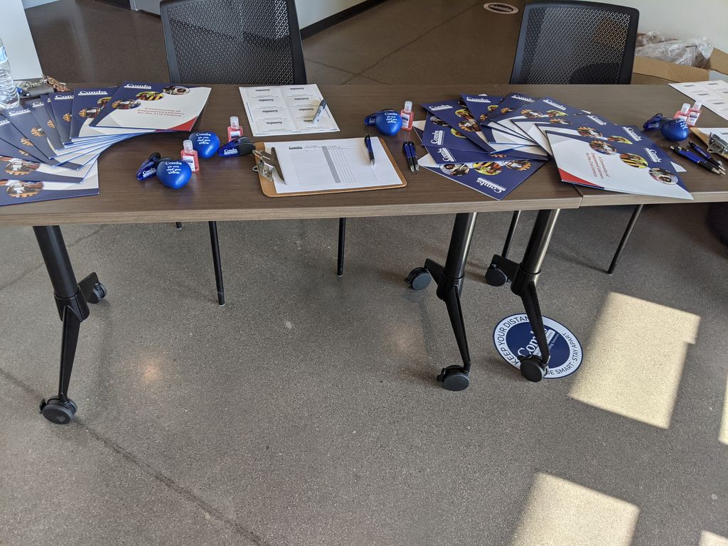 wyman_greg's tweet photo. All is ready for the @jocombsUSD job fair.  Come join a premier school district in the state.  A district of national distinction as recognized by Modern Teacher.  Come join our family and make a positive difference in the life of a child. https://t.co/o6OcQckSrd