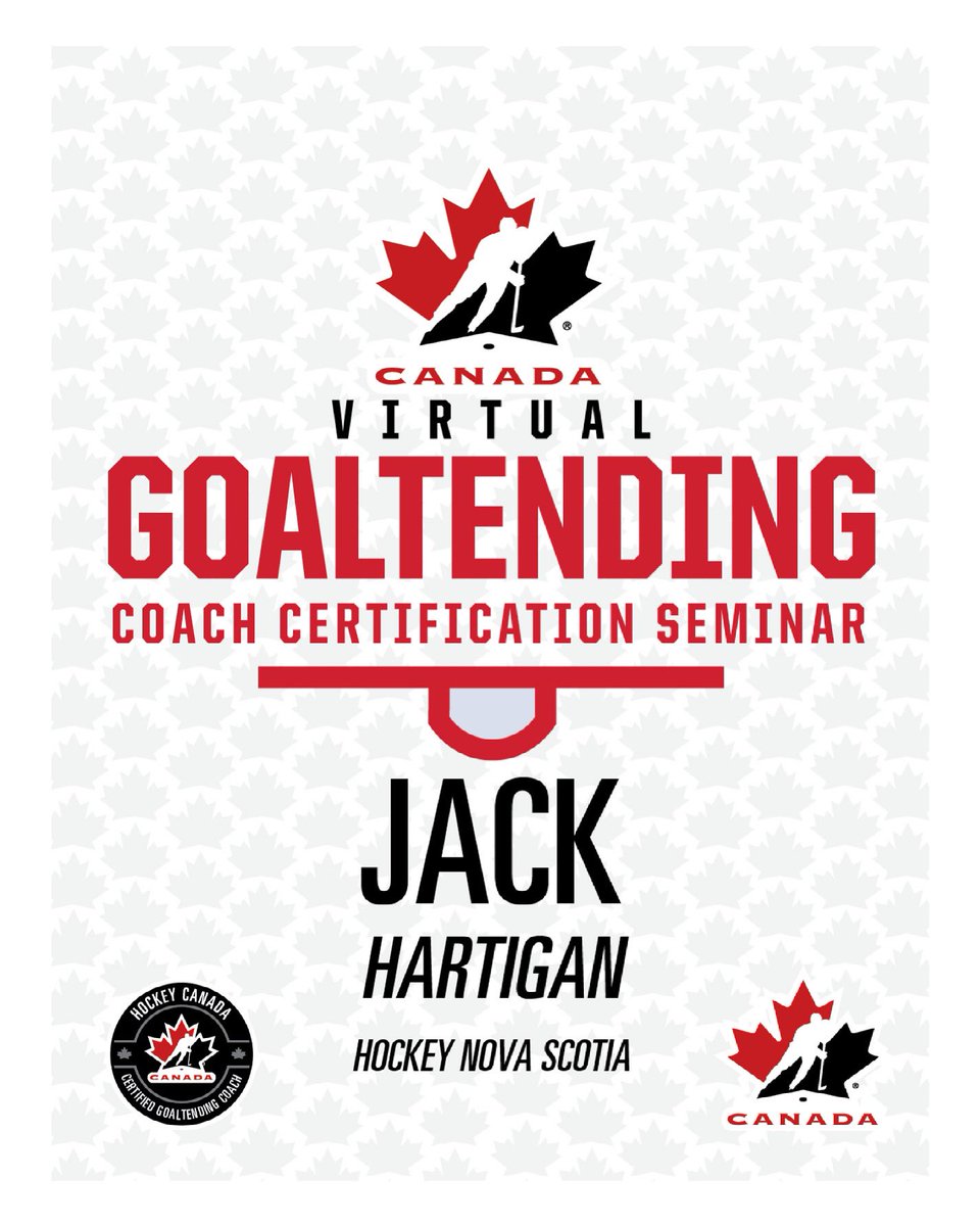 Excited to be taking part in <a href="/hockeycanada/">Hockey Canada</a> Goaltending Seminar again starting tonight! <a href="/HockeyNS/">Hockey Nova Scotia</a>