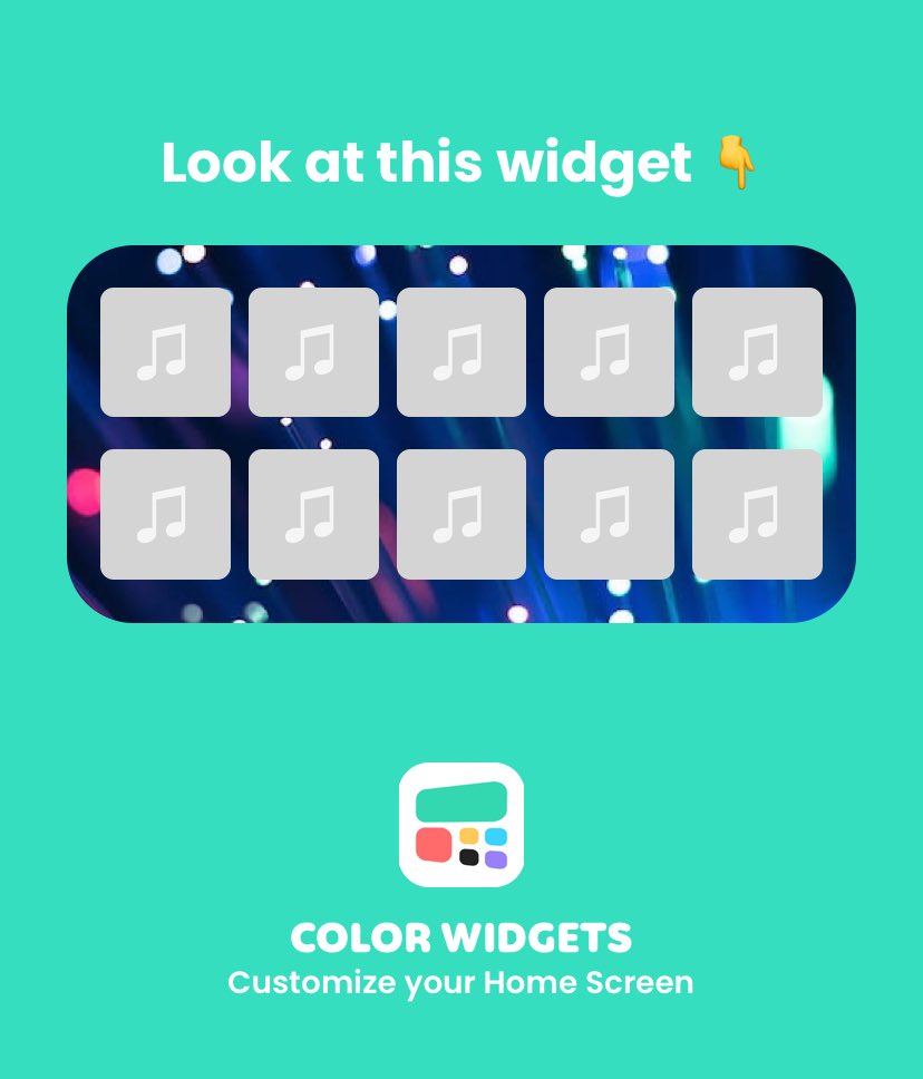 You can make your own widgets for your home screen!

 Install Color Widgets: apps.apple.com/us/app/color-w…