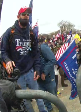 FBIWFO's tweet photo. NEW PHOTOS: The #FBI needs help identifying people involved in the January 6th riots at the Capitol. If you recognize #407, submit a tip to 1-800-CALL-FBI or https://t.co/t8G7LO4hxu. For more photos go to: https://t.co/8iDqsIpGyh https://t.co/LhAJsa4HIj