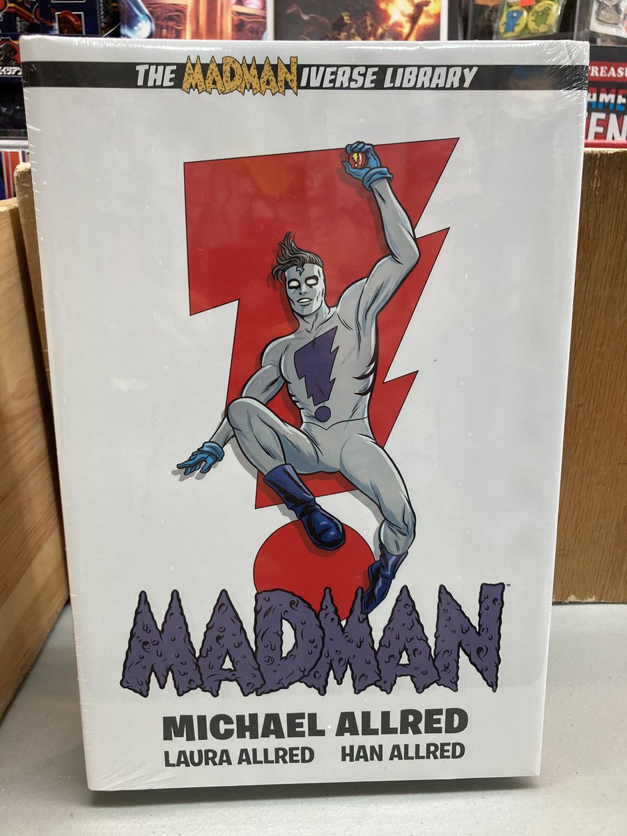 strangeadventrz's tweet photo. The ginchiest hero of them all gets his own deluxe reprint in the MADMAN Library Edition from #darkhorsecomics! This oversized hardcover collects almost 700 pages of early Frank Einstein adventures, by #mikeallred, #lauraallred, and #hanallred, on sale now from #darkhorsecomics! https://t.co/hfE56oXykj