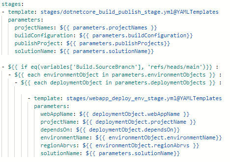 j_folberth's tweet photo. Sneak peek about tonight's @OmahaAzure group. Find how the following code builds/publishes multiple projects then deploys to multiple environments and geo redundant app services. Check it out tonight 6 PM Central US https://t.co/BnfWMrzBhc #AzureDevOps #YAMLPipelines https://t.co/V4qKoMiGID