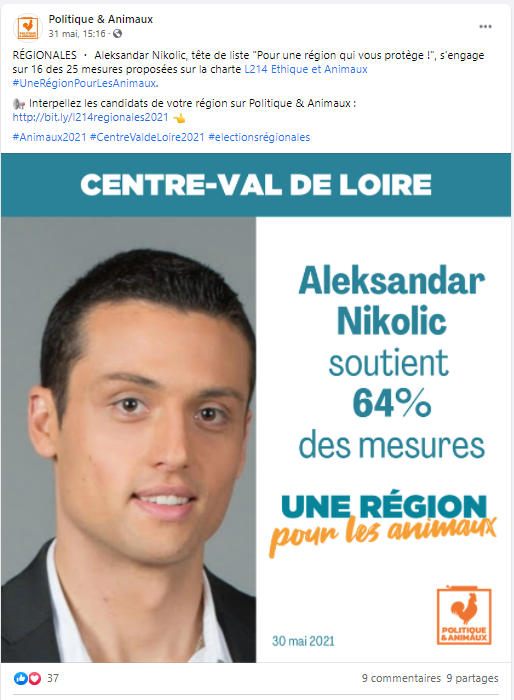 RVHunter57's tweet photo. #CentreLoire
@Al_Nikolic a signé la charte de #L214
Le #RN cautionne une organisation radicale qui s'attaque à l'élevage, à la chasse et tant d'autres activités et mène des opérations de propagande dans le milieu scolaire ?
#Elections2021
#electionsregionales2021
#LibertéRuralité https://t.co/Tnf2S4zNMZ
