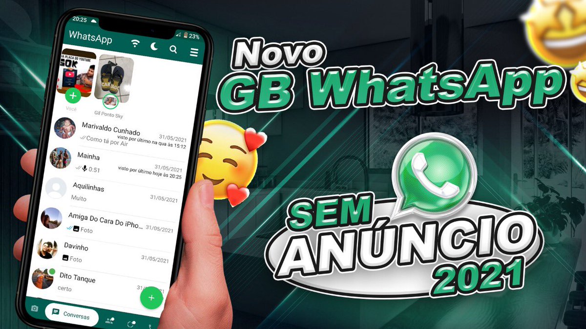 techcurioso's tweet photo. SAIU!! Novo GB WhatsApp Totalmente Sem Anúncio (ATUALIZADO 2021)

https://t.co/o82IwJOTqx

#gbwhatsapp #WhatsApp #android #apk https://t.co/17m1TBa8mM