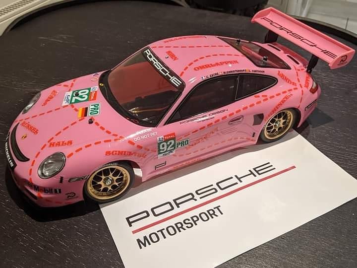 thecarguy41's tweet photo. Thank you @porsche for the addition to the collection. A model of the class winning #92 Porsche 911 RSR better known as "The Pink Pig"!! #porsche #911 #rsr #classwinner #pinkpig #gumball3000 #gumballlife #gumballfamily #weare22 #torontotohavana #hypercars #supercars #classiccars https://t.co/wILfNx6PiS