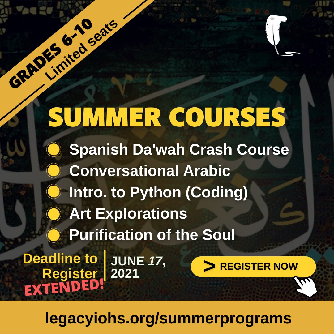 legacyintonline's tweet photo. two more days to register for summer programs! (Deadline extended!) https://t.co/2nGyTDmCUS