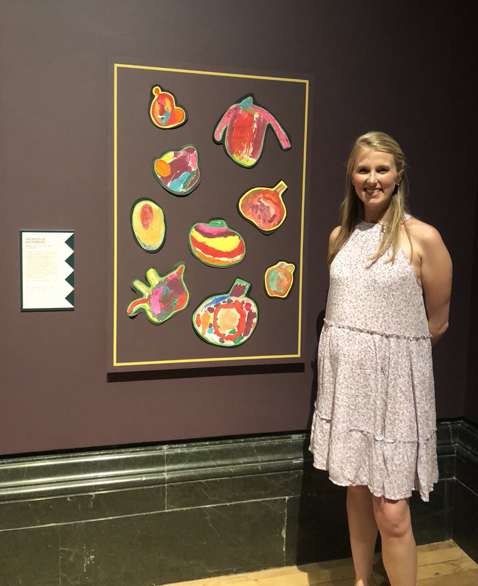 MissSLDunford's tweet photo. What a wonderful evening. Thank you @NationalGallery and the #takeonepicture exhibition organisers for a fabulous variety of work. A privilege to see @bromleyJunEYFS ‘Fruits of San Romano’ on display. @GDST @bromleyhs #artiseverywheremw #childrenseyemw https://t.co/659RzRTUo0
