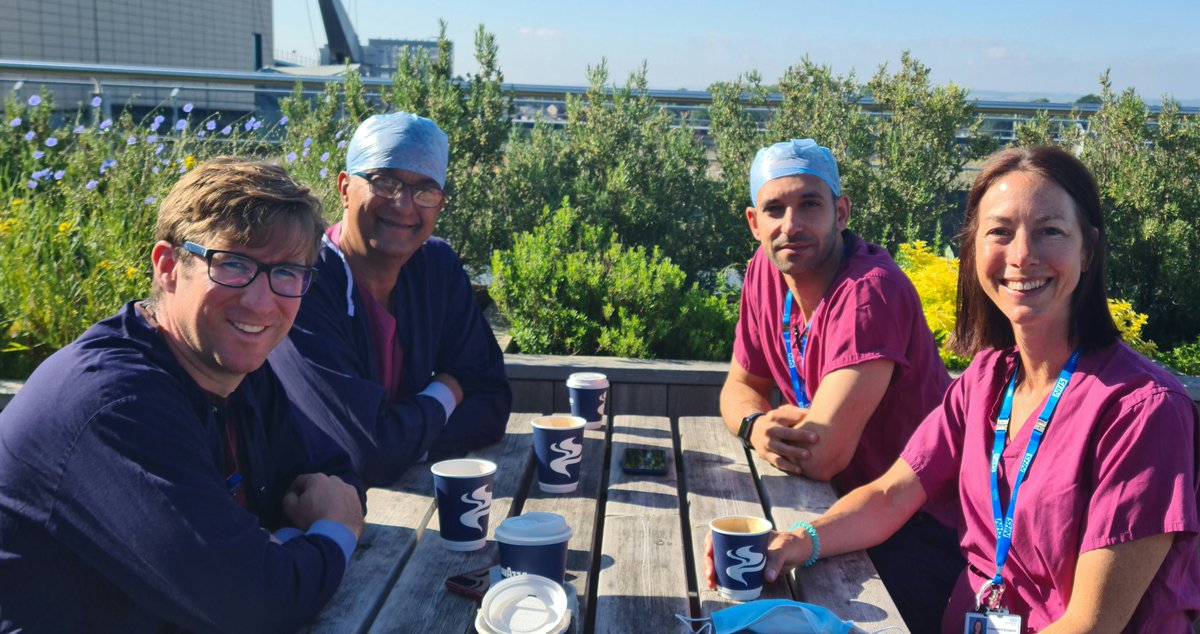 Quick team coffee before 2 complex Colorectal - Gynaecology endometriosis cases today <a href="/NorthBristolNHS/">North Bristol NHS Trust</a> <a href="/GamaleldinIslam/">Islam Gamaleldin</a>
