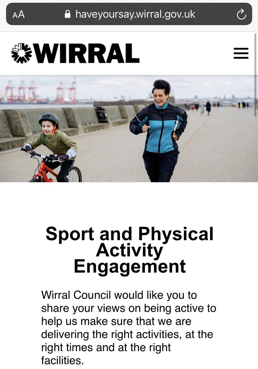 Sarah Robertson (@sarahcaseupton) on Twitter photo ๐จHelp us increase activity in Wirral ๐จ
<a href="/WirralCouncil/">Wirral Council</a> is inviting people to have their say on what it means to be active in Wirral to help us to shape @wirralleisure services in the future.
There is a short survey to complete haveyoursay.wirral.gov.uk/hub-page/sportโฆ
#ActiveWirral2021 ๐จHelp us increase activity in Wirral ๐จ
<a href="/WirralCouncil/">Wirral Council</a> is inviting people to have their say on what it means to be active in Wirral to help us to shape @wirralleisure services in the future.
There is a short survey to complete haveyoursay.wirral.gov.uk/hub-page/sportโฆ
#ActiveWirral2021