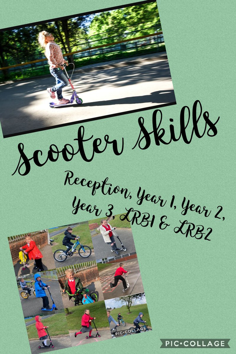RinglandPrimary's tweet photo. Don't forget to bring your scooters in tomorrow for a day full of scooting skills! 
What better way to celebrate clean air day? 🌍🌬️🛴 https://t.co/KH9peUPhlQ