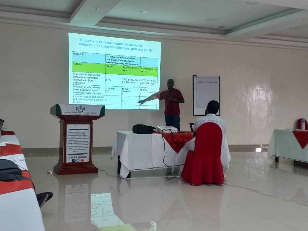 s_toohe's tweet photo. SVO participated in a Mid-Year Review Project (MYRP) presentation of “ECW” project” progress review for the ongoing 2nd year, organized by UNICEF in consultation with MOES. at Ambassador to discuss ECW achieved project progress, challenges, lessons learnt,and way forward. @unicef https://t.co/OpqgWAi2DS