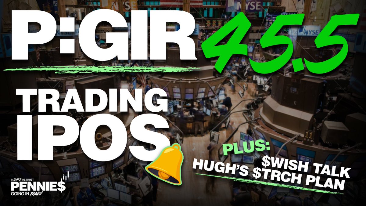 PGIRPod's tweet photo. 🚨NEW🚨#PGIR by
@DipDeity &amp; @Hugh_Henne

Episode 45.5

•Trading newly listed companies 
   > IPOs, Direct Listings, SPACs
•What’s the deal with $WISH? 
•Hugh’s plan for $TRCH

Spotify: https://t.co/V3RU4mb6kQ
Apple: https://t.co/lDgEYtdDjR

Presented: @Benzinga https://t.co/HG7htR1Ebn