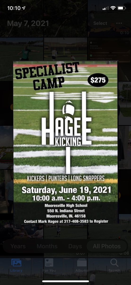 HageeKicking's tweet photo. Just a few more days till the Hagee Kicking Specialist Camp! Open to 5th-12th grade! Register at https://t.co/pSwGdzVWBp Walk-ups are welcome! https://t.co/Oi6O2L7yvc