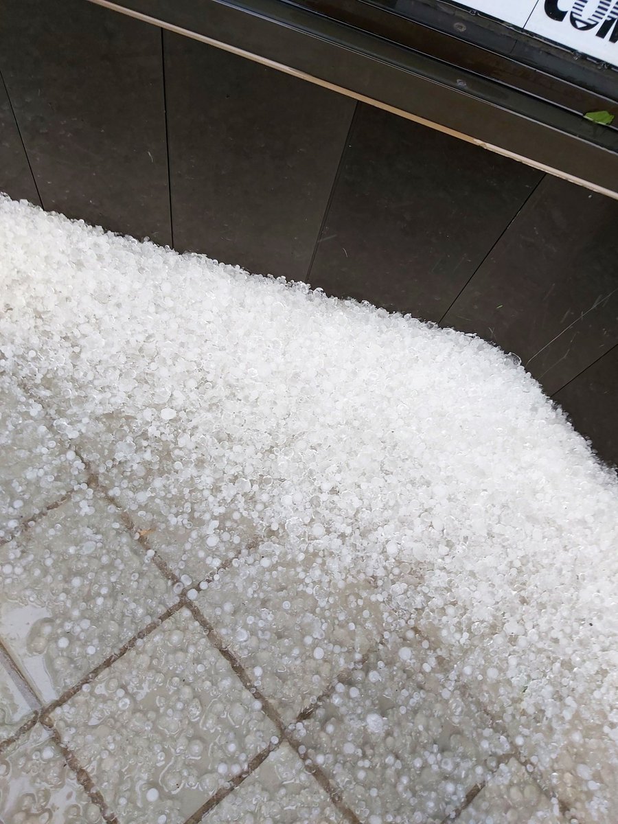 So. Much. Hail!!!! #skstorm