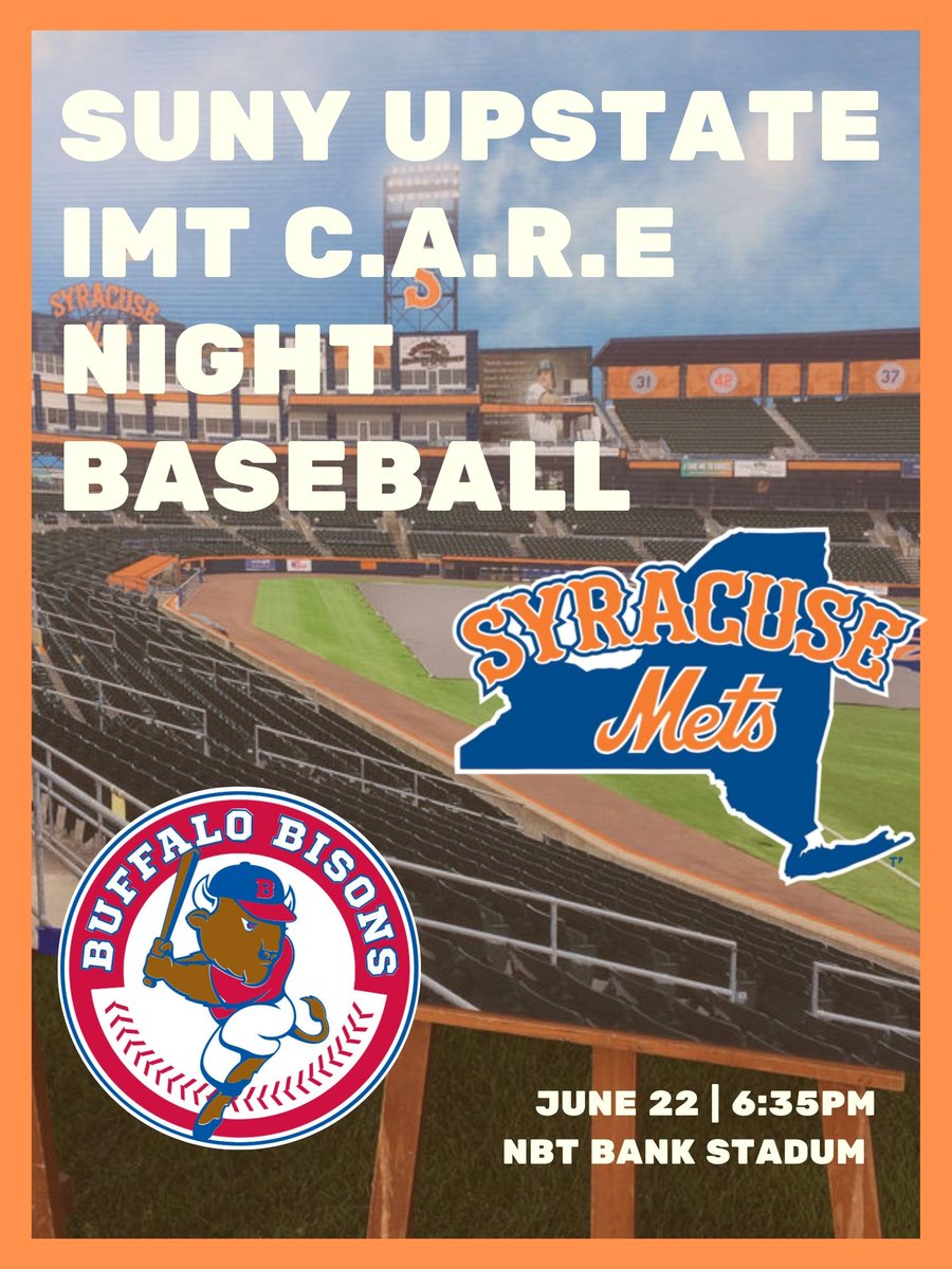 It's almost game day! What are you more excited for the food or the game? ⚾💙🧡 #Syracusemets