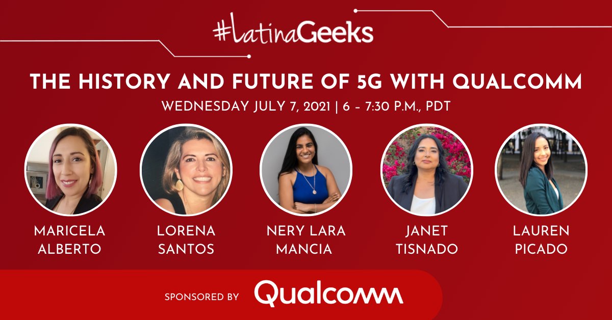 LatinaGeeks's tweet photo. Amigas! #LatinaGeeks is proud to partner with @Qualcomm for our next webinar with on Wednesday, July 7th @ 6 PM! 🗓

RSVP and let us know what you're looking forward to at this event! ➡️ https://t.co/U2IytbJhjH https://t.co/bSud8Gao6F