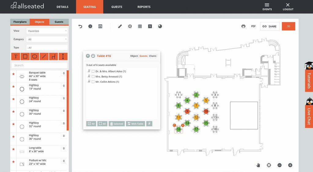 PrismmTech's tweet image. Allseated makes the planning process easier than ever with its #seatingchart tools! 🪑😎

Efficiently manage table seating and floorplan details with all the virtual and collaborative benefits you need.🙌🏽

Learn more in this Seating Chart Software Guide!👇🏽 allseated.com/seating-chart-…