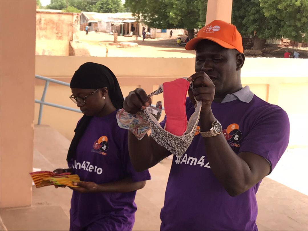 JabbiMata's tweet photo. Our team at Girls' Pride have joined @UNFPATheGambia and its partners on a 12 day #Iam4zero campaign in URR, CRR and NBR. Girls' Pride is conducting school and community sensitization on menstrual hygiene management and the relationship between period poverty and GBV. #ThreeZeros https://t.co/BfxBKze647