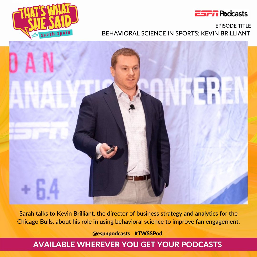 Bulls behavioral science wiz <a href="/KevinBrilliant7/">Kevin Brilliant</a> returns to #TWSS to talk the power of a "regret lottery," what teams needs to know about colors eliciting emotions, viewing fans in terms of benefits sought &amp; how social life and work will change post-COVID.

es.pn/2SthtGA