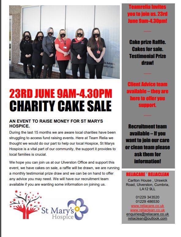 ReliacareL's tweet photo. @simonfell @NWEMlive @GranadaReports @AndyBonnerITV please can you all support us and help spread the word for this amazing charity event. In aid of @stmaryshospice #carers #charity #support #teamrelia ❤️🖤 https://t.co/94t8gjs6Qu