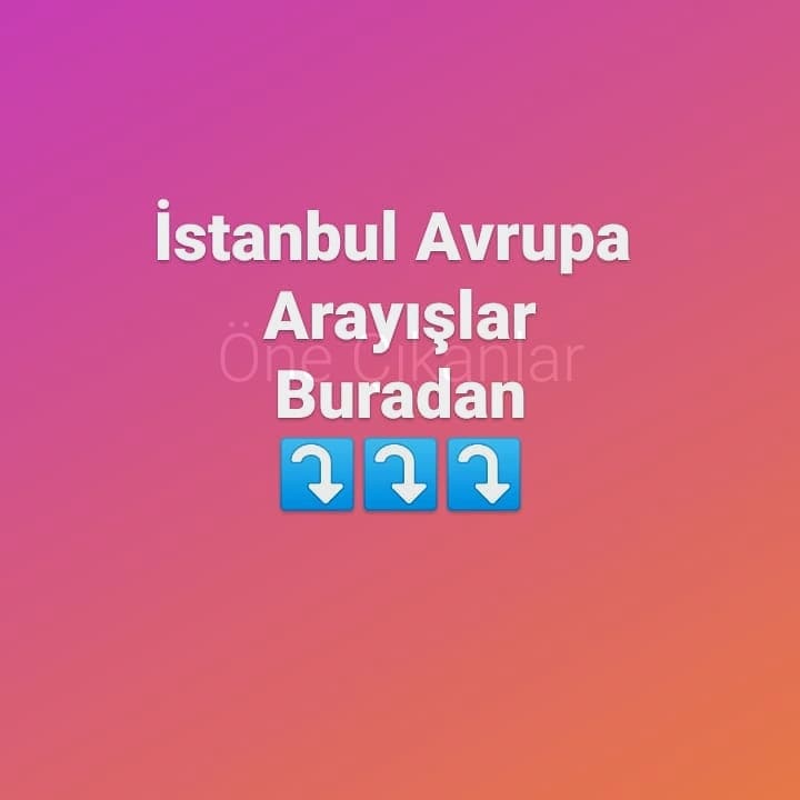 #istanbul 212 #Avrupa 
Yakasi Arayışlar
Bu Paylaşım Altından
        ⤵️⤵️⤵️ ⤵️