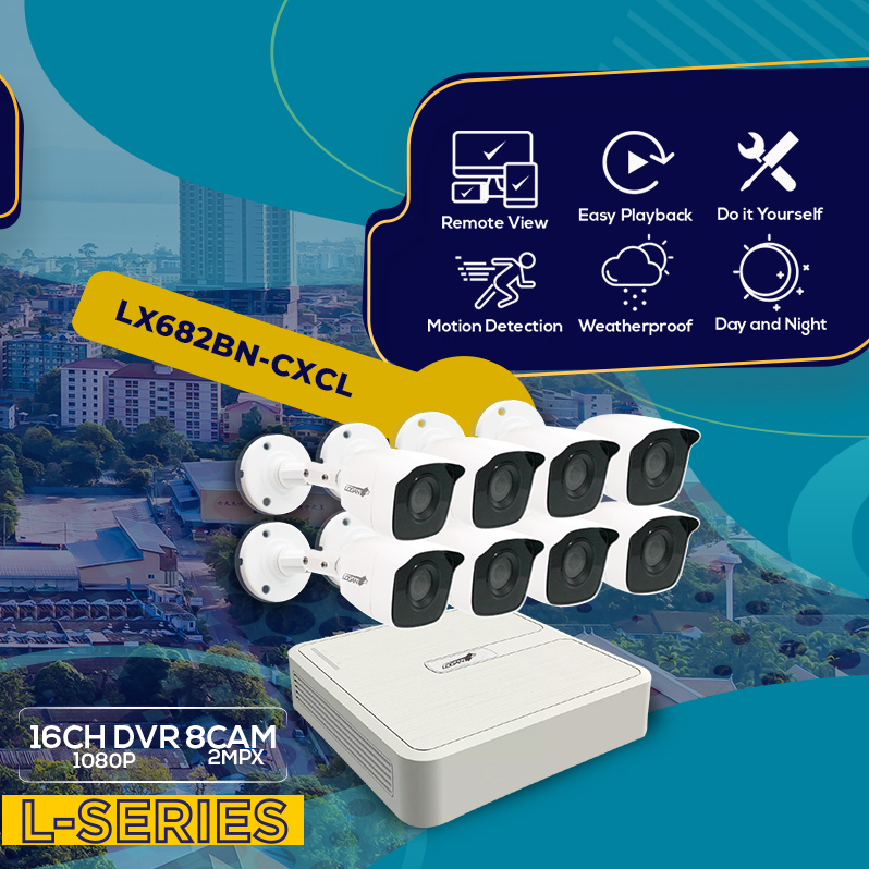 LoganTechnology's tweet photo. Our L-Series is here for you! #allinonekits 
4 channels DVR + 2 bullet cameras 8 channels DVR + 4 bullet cameras. 16 channels DVR + 8 bullet cameras. https://t.co/5naXgvaS7Q