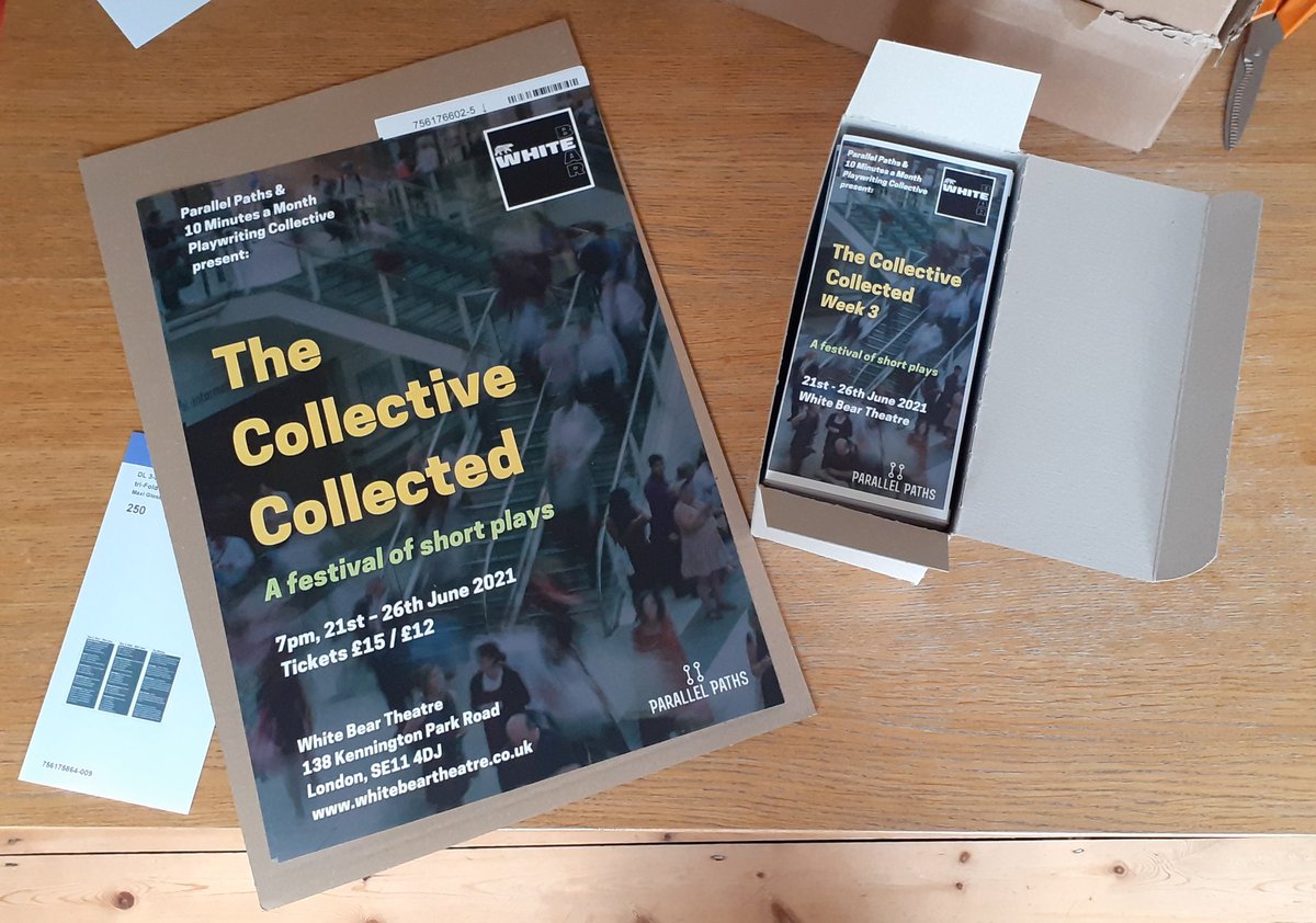 ParallelPathsUK's tweet image. The posters &amp;amp; programmes for next week's festival of shorts at @WhiteBearTheatr have arrived! Whoop! Whoop!
All we need now is an audience! Get involved folks!
whitebeartheatre.co.uk/whatson/The-Co…