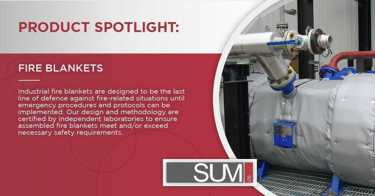 SUM_Ltd's tweet photo. Did you know that SUM Ltd's Fire Blankets can protect equipment from fire damage and outright loss for a full 30-minutes at peak temperatures?🔥

Book a consultation with our experts today: https://t.co/CKOwfKIUM0

#yeg #ymm #grandeprairie #industrialinsulation #fireblankets https://t.co/zUqVyICD5S