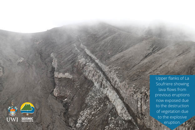 uwiseismic's tweet image. #volcanoviews 
Photos taken on 12 June of the crater, summit and western flanks of La Soufriere by pilots from the HMG Guardian. Captions provided by @VincieRichie . The volcano is still at Orange alert and we continue to monitor. #lasoufriere #svg #volcano #uwiseismic
