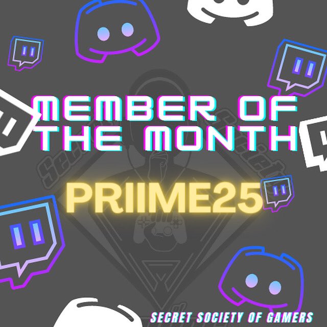 SSGDiscord's tweet photo. Don’t miss out on Priime25’s streams! Drop a follow and turn on notifications so you know when he goes live.

Check him out on Twitch https://t.co/UHfvFDFo8t  #twitch #discord #gamers #SmallStreamerCommunity @priime25 https://t.co/YqWIzAlx2v