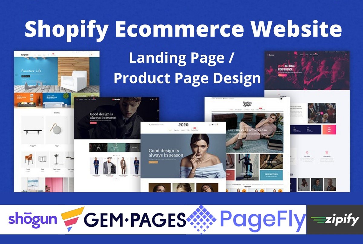 I will clone redesign shopify ecommerce website,landing page by shogun,pagefly,gempages

Hire Me: fiverr.com/share/gxaxqX

#shogun #shopifyLandingPage  #zipify  #shopifyWebsite #shopifyExpert #dropshipping  #onlineStore #productUpload #shopify
#DisculpateMikeSilvero #halaaşığım