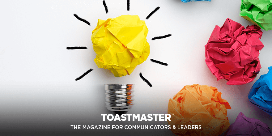 Toastmasters's tweet photo. Read about four tips for finding the subject of your next great speech. For a more interactive experience, listen to the author’s audio tips for extra inspiration.
https://t.co/puAVJhaNaM
#toastmasters #talkingtoastmasters #tips #speech #writing https://t.co/GkKBLqcUsF