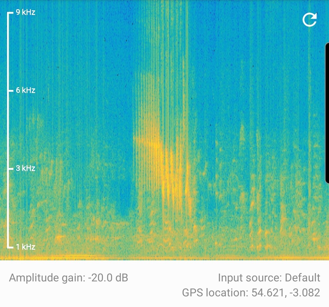 fssbirding's tweet image. Spectrogram of singing male Chaffinch at @BlencathraFSC using the BirdNET app @BirdNET_App #biol0007 #FieldCourseFortnight #birdsong #bioacoustics