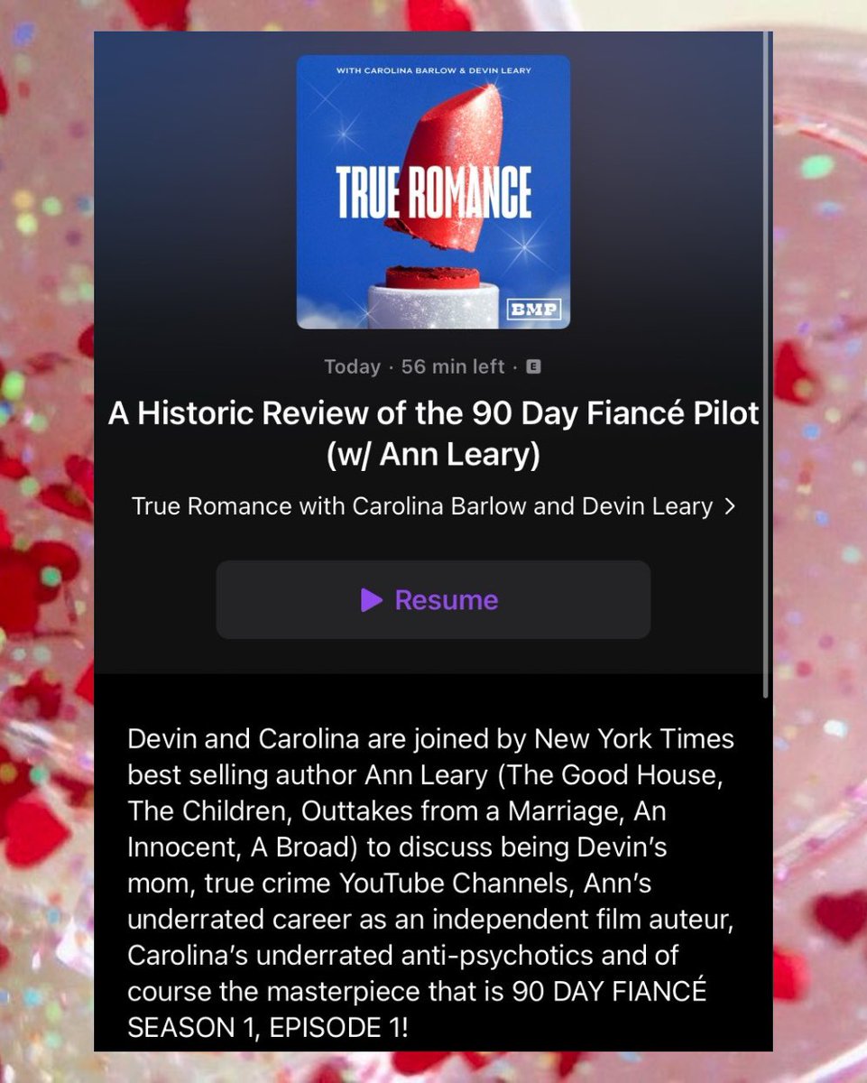 TrueRomancePod's tweet photo. Last week’s episode of TRUE ROMANCE featured a New York Times bestselling author who also happens to be Devin’s mom - @annleary ! We discussed #90DayFiance and Ann’s iconic independent horror films about a ghost girl. CHECK IT OUT! 

https://t.co/Ka5sObZaCt https://t.co/15rczZGp5x