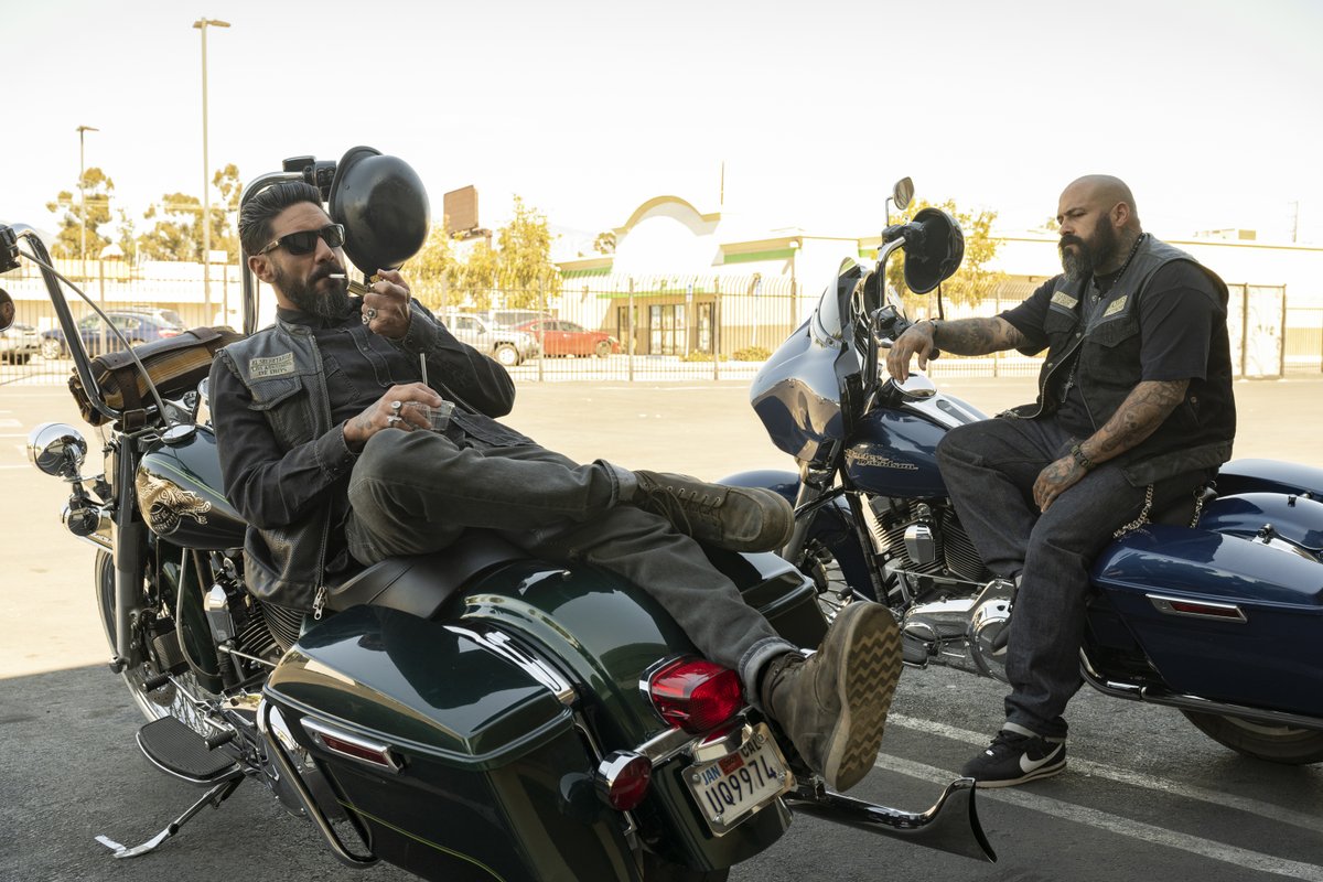 Kickstands down, time to kick back. All three seasons of #MayansFX streaming now on #FXonHulu.