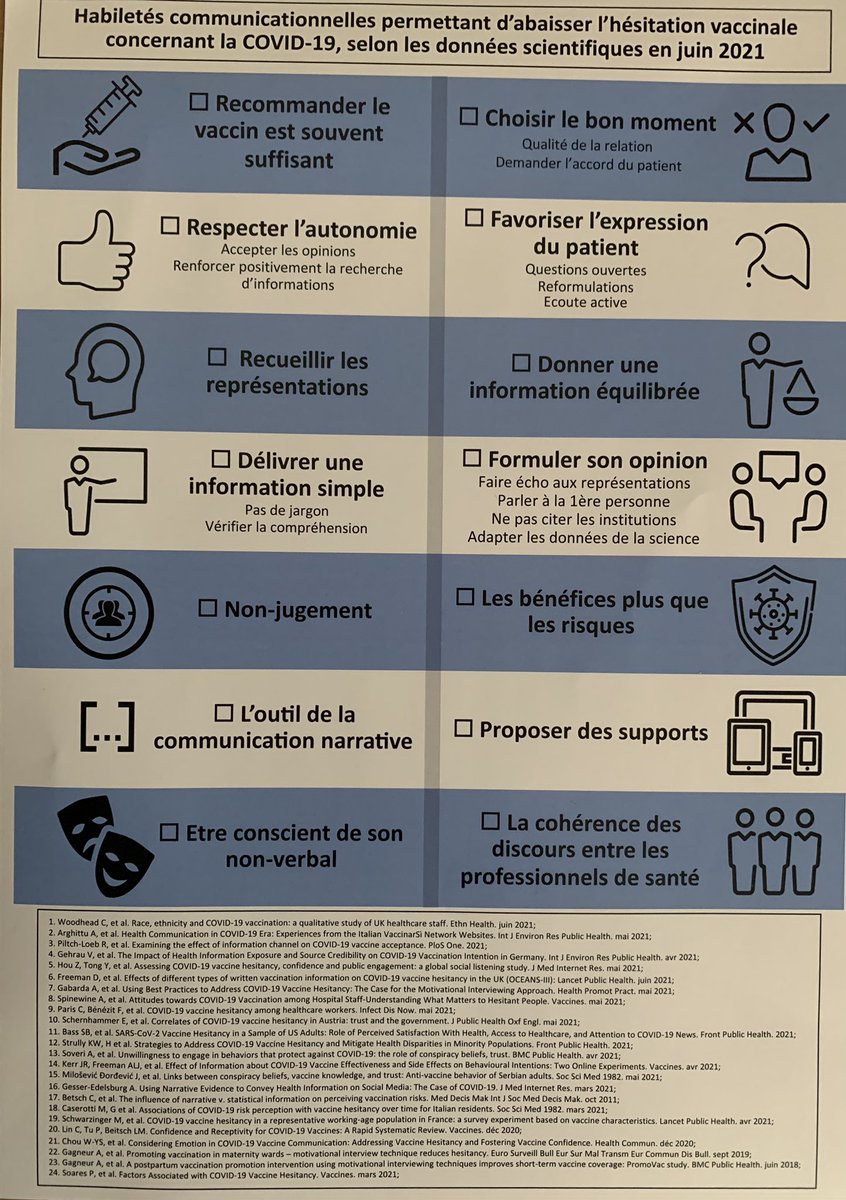 « Habiletés communicationnelles permettant d’abaisser l’hésitation vaccinale concernant la #COVID19 selon les données scientifiques en juin 2021 » d’après @ludocasanova au #CNGE2021