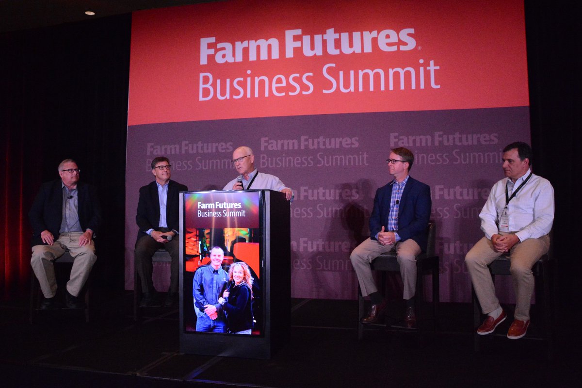 FarmFutures's tweet photo. Are you ready for the carbon market and carbon credits? @AnuviaPRC CEO Hugh MacGillivray starts the discussion with former USDA undersec. Bill Northey, moderator Willie Vogt, @TruterraLLC prez Jason Weller & @arvaintel CEO Jay McEntire @ Farm Futures Business Summit #ffsummit21 https://t.co/adHzEyZjBV