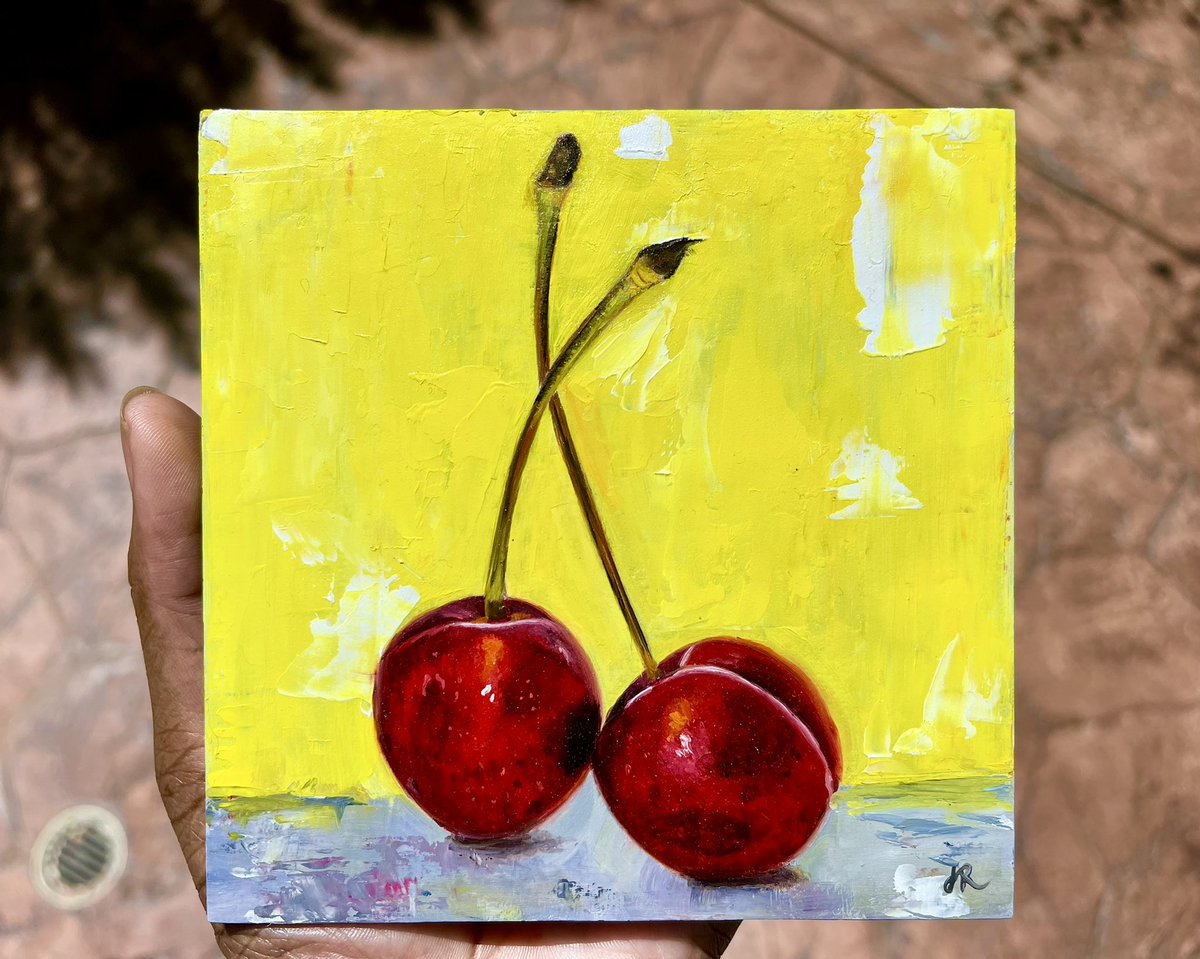JasminReneeArt's tweet photo. I’m selling my cherries painting🍒 https://t.co/G4aSH2FuWh