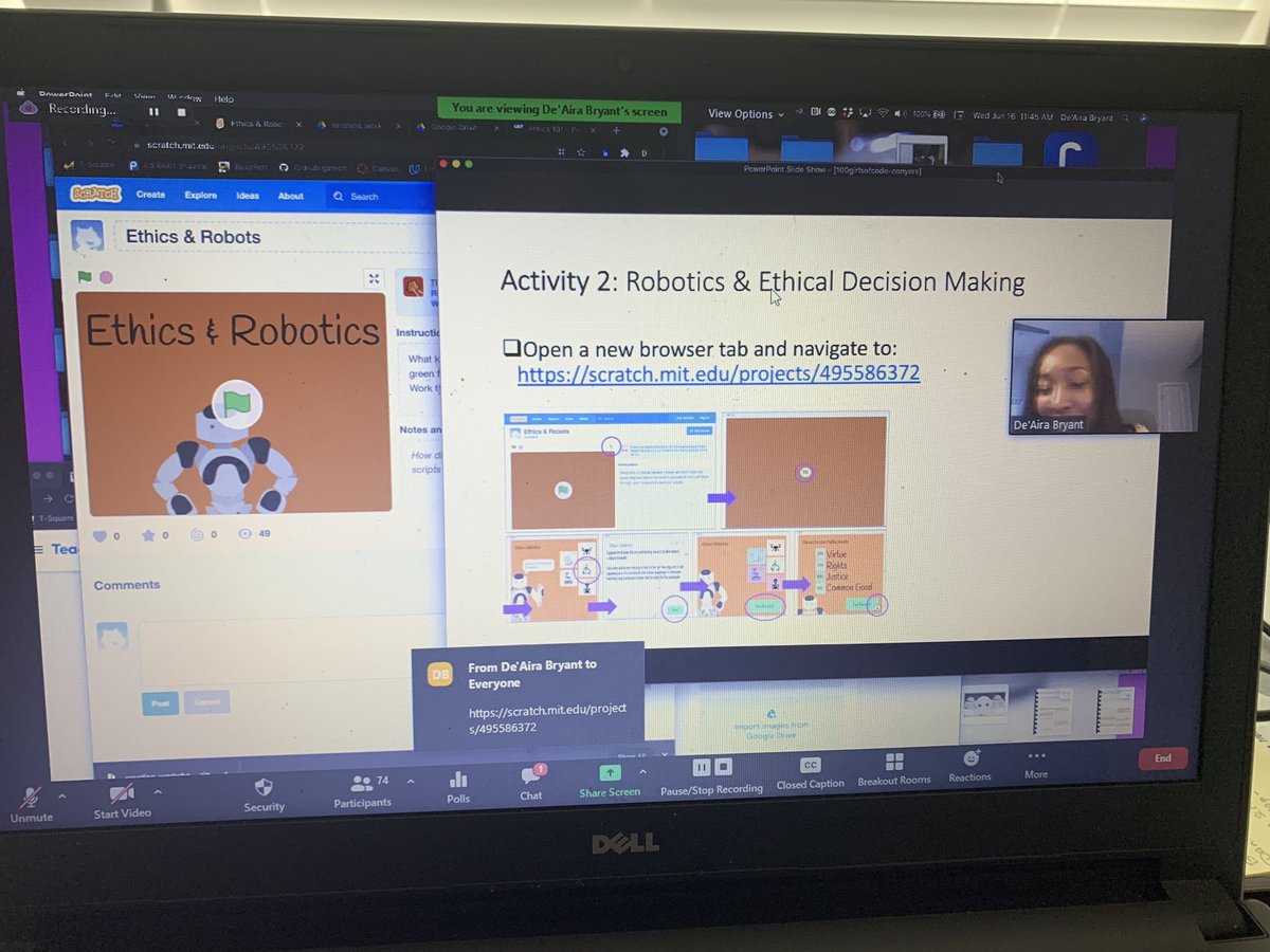 100GOCConyersGA's tweet photo. Day 3 of the @TheSMHF #SummerStemcamp with @100GOCConyersGA is a wrap! Let ππ½meππ½tellππ½youππ½, @DeeGotRobots is the business! Lord Jesus the work that she is doing in the #AI and #robotics community, Man. The girls have some homework to do to catch up! IT WAS GOOD!! https://t.co/KuyJYJtvvT