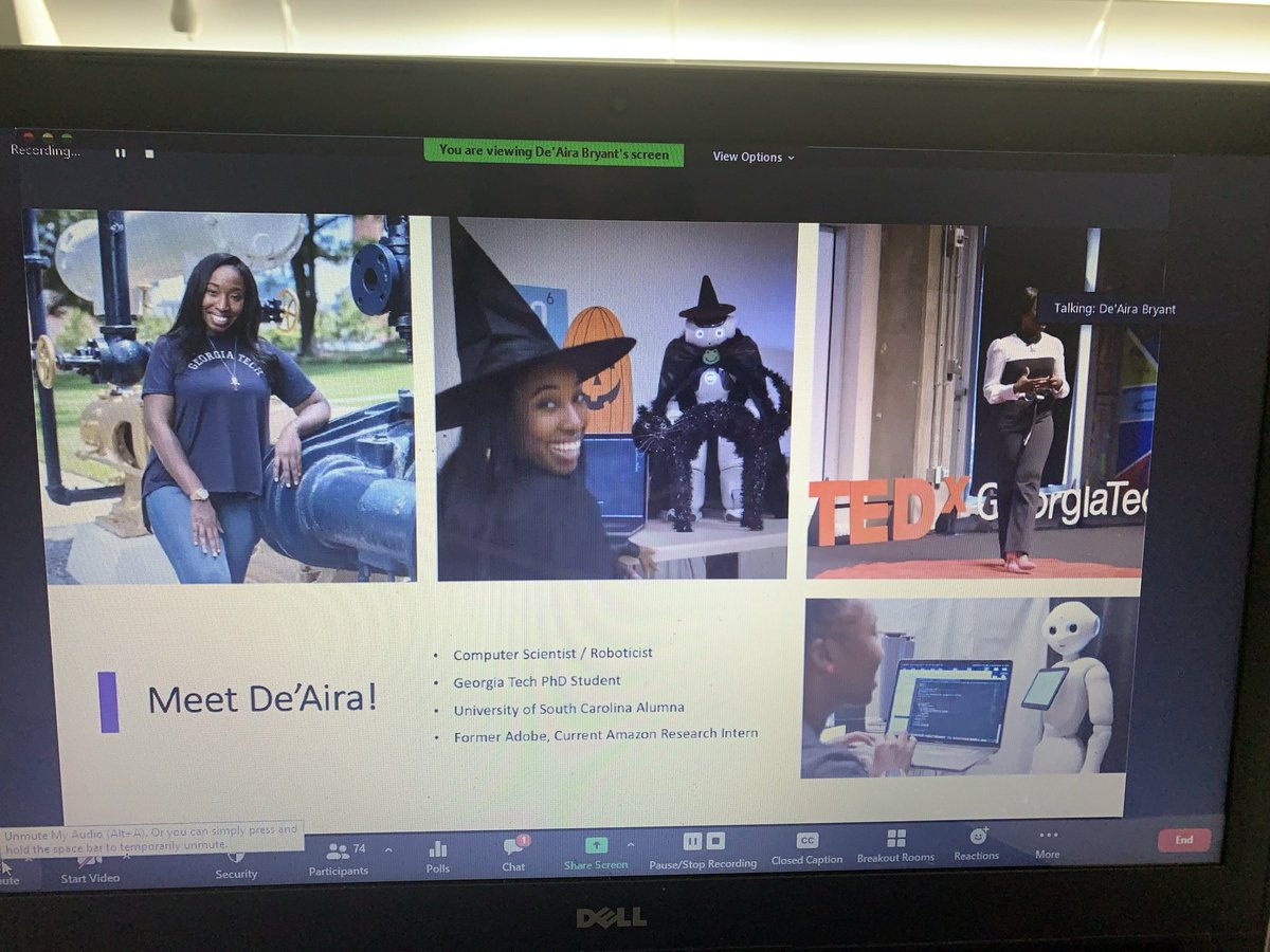 100GOCConyersGA's tweet photo. Day 3 of the @TheSMHF #SummerStemcamp with @100GOCConyersGA is a wrap! Let ππ½meππ½tellππ½youππ½, @DeeGotRobots is the business! Lord Jesus the work that she is doing in the #AI and #robotics community, Man. The girls have some homework to do to catch up! IT WAS GOOD!! https://t.co/KuyJYJtvvT