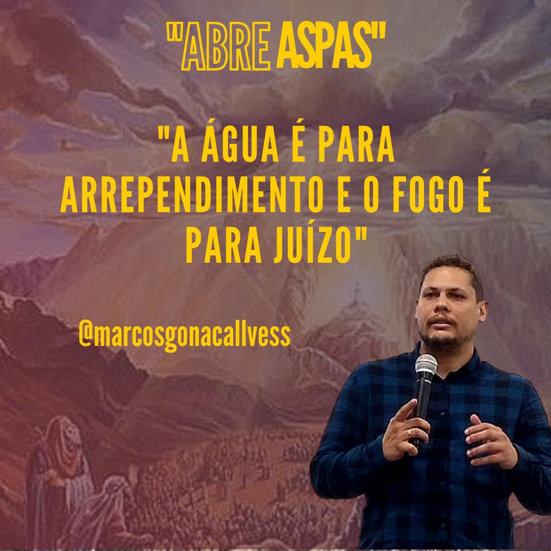 ibcap_on's tweet photo. "A água é para arrependimento e o fogo é para juízo." @PrMarcoGoncalve https://t.co/YNxfoHM9af