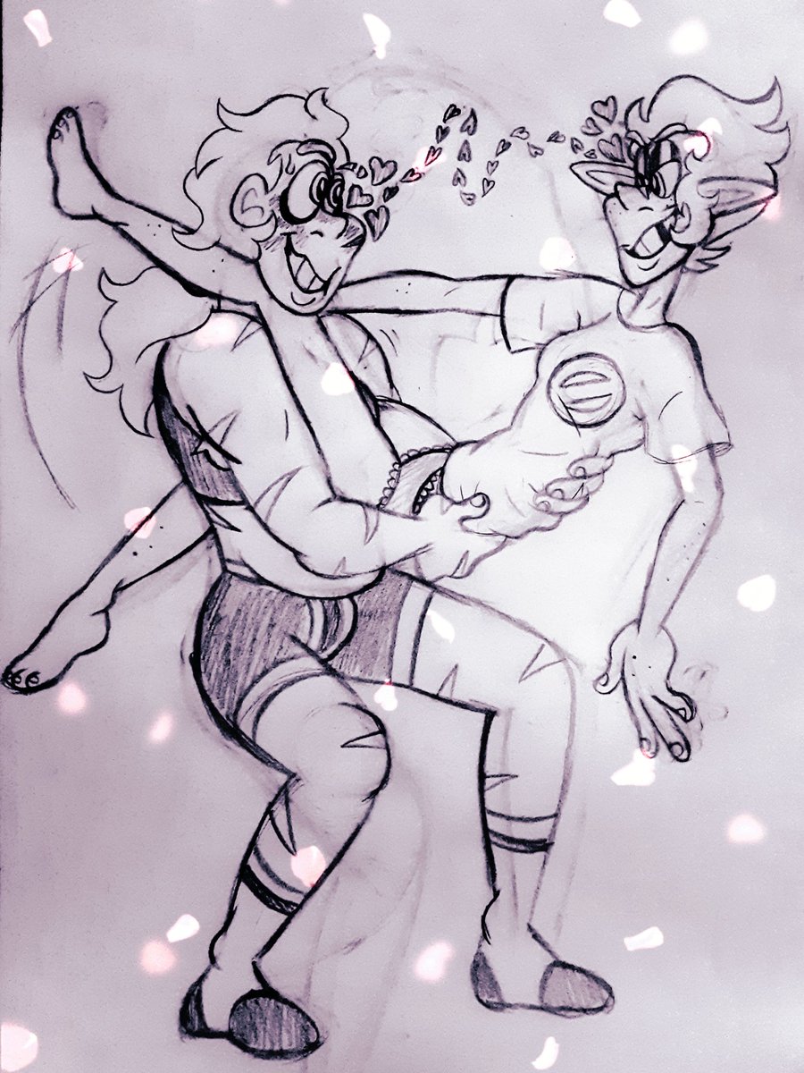 pixelcake5's tweet photo. Don't mind them, just two babes Jojo posing (more to probably come, this was a comm for my bud @PeppyPigeon5) #jjba #jojo #originalcharacters #kathleen #raineth https://t.co/uyV8Nm8iSN
