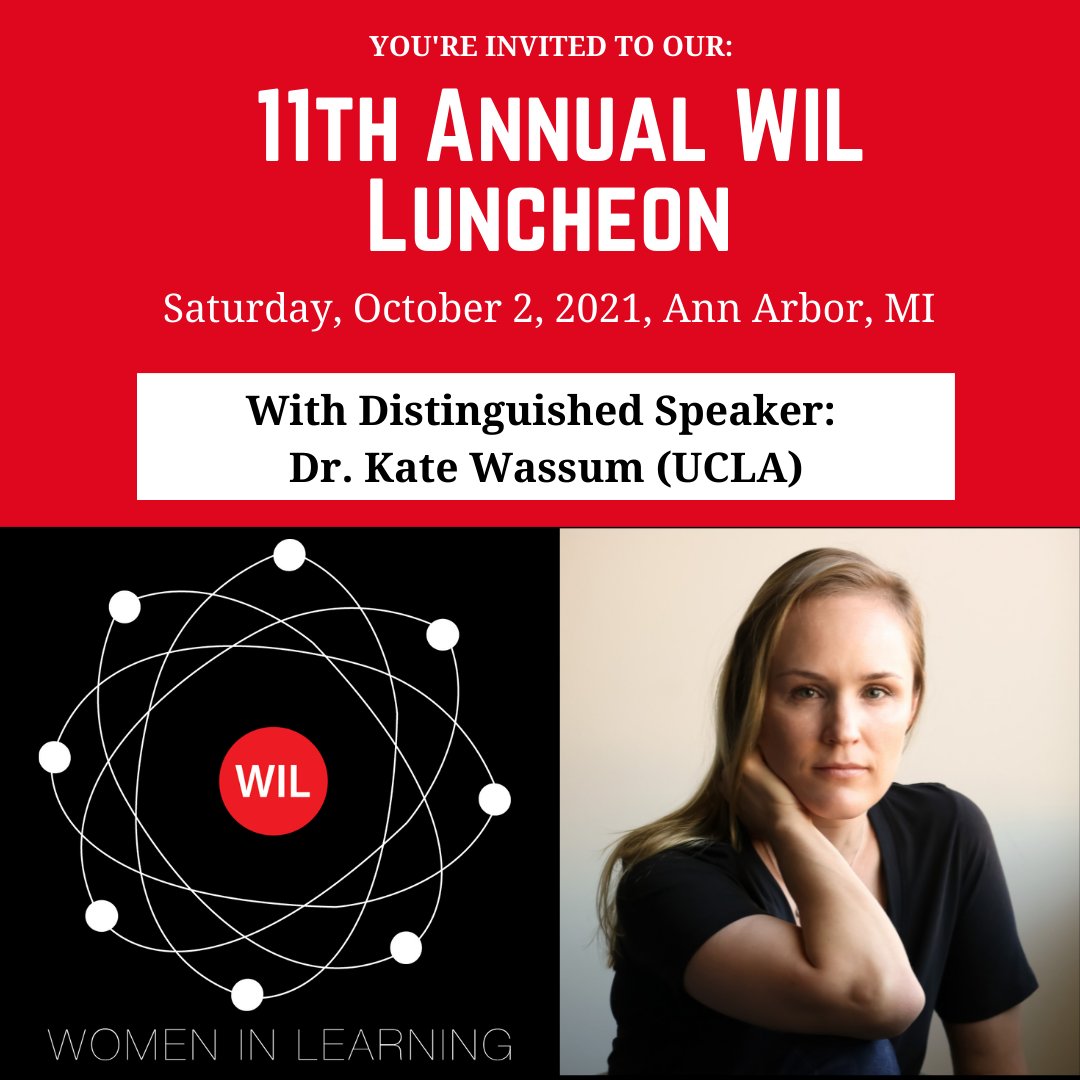 WomeninLearning's tweet image. ❗#WILwednesday Announcement❗ 
Our 11th Annual Luncheon will take place on Sat., 10/2 during the @PavlovSociety Mtg in Ann Arbor, MI. We're so thrilled that our Distinguished Speaker will be @KateWassum (UCLA)!

It's never too early to register &amp;amp; donate: womeninlearning.com/register